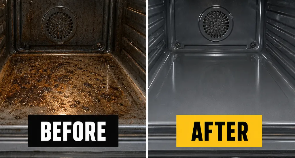 How to Remove Burnt on Grease From an Oven