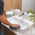 How to Remove Hard Water Stains From a Bathroom Sink