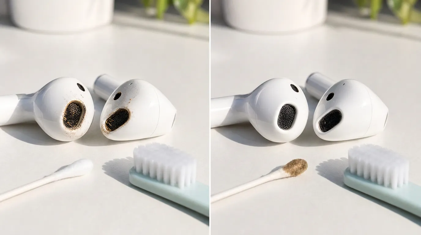 How to clean AirPods mesh before and after